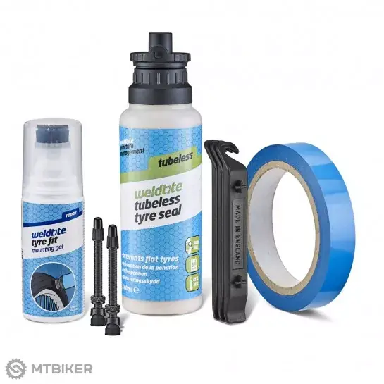 Weldtite Complete Tubeless Road konverzní kit na bezdušové pláště, 250 ml Akční Cena
