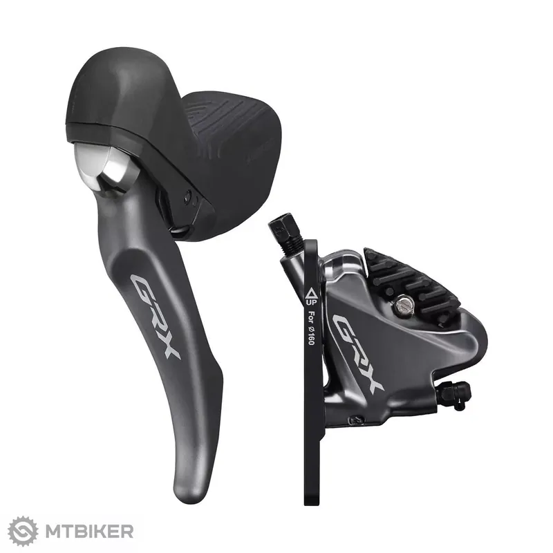 Vrácení Zdarma Shimano GRX BL-RX810L/BR-RX810F levá páka/hydr. brzda, 1x11, Flat Mount, had. 1000 mm + destičky L03A