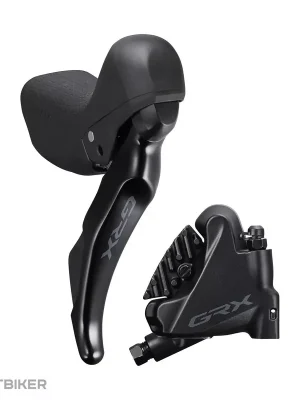 Víkendová Akce Shimano GRX ST-RX400R/BR-RX400R Dual Control řazení/hydr. brzda, 10rychl., pravá, Flat Mount, had. 1700 mm + destičky L03A