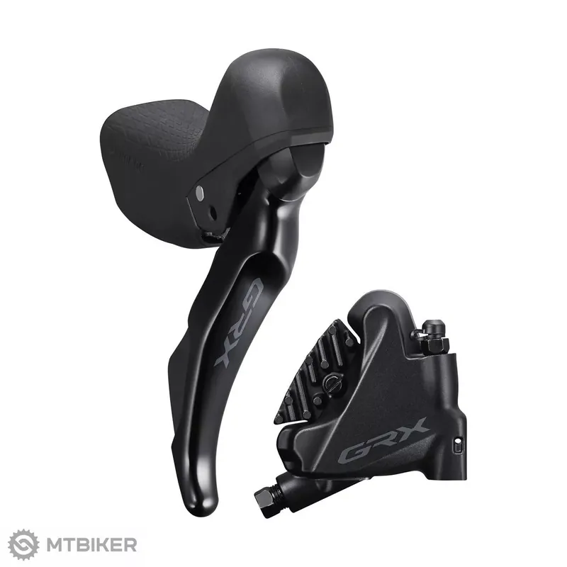 Víkendová Akce Shimano GRX ST-RX400R/BR-RX400R Dual Control řazení/hydr. brzda, 10rychl., pravá, Flat Mount, had. 1700 mm + destičky L03A