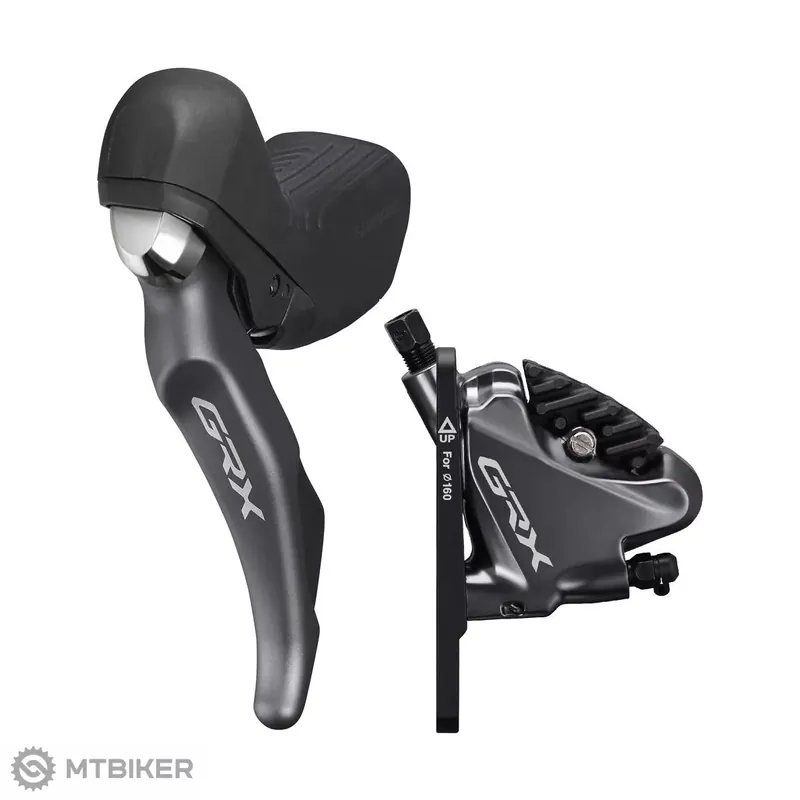 Shimano GRX ST-RX810L/BR-RX810F levé řaz./hydr. brzda, 2x11, Dual Control, Flat Mount, had. 1000 mm + destičky L03A Aktuální