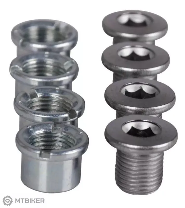 Shimano šrouby + matky na převodník FCT4060/T521 M8x8,5mm set Rychlé Dodání