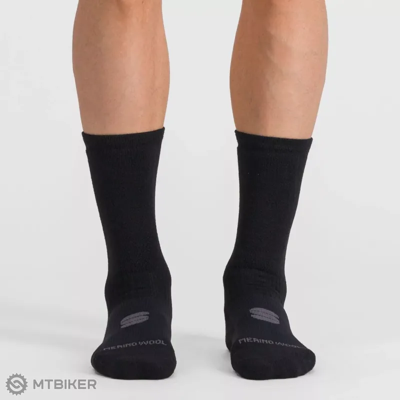 Sportful MERINO WOOL 18 ponožky, černá/antracitová Expresní Doručení