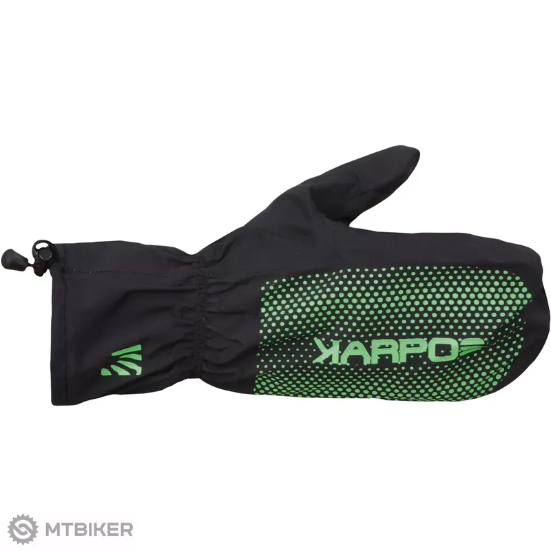 Nakupujte Hned Karpos LAVAREDO RAIN rukavice, černá/zelená fluo