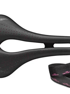 Zlevněný Selle San Marco Aspid Supercomfort Racing Wide dámské sedlo, 142 mm + omotávka na řídítka