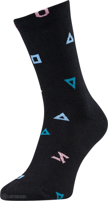 Levný SILVINI Dogana ponožky, black/turquoise