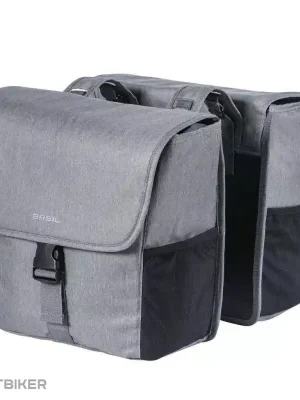 Basil GO DOUBLE BAG tašky na nosič, 32 l, šedá Ověřený