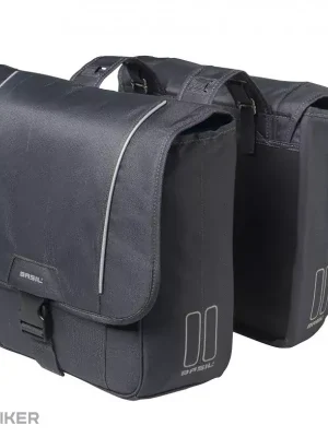 Basil SPORT DESIGN-DOUBLE BAG tašky na nosič, 32 l, šedá Akce
