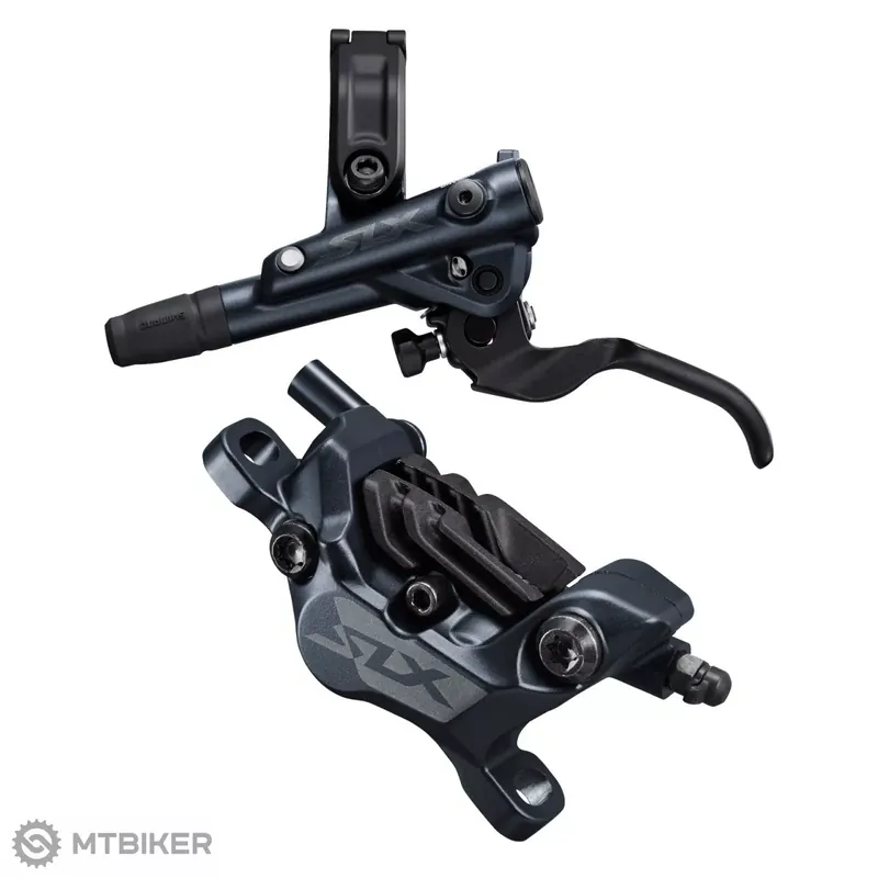 Koupit Online Shimano SLX BR-M7120 hydr. přední brzda, 4-píst, Post Mount, had. 1 000 mm + destičky N04C