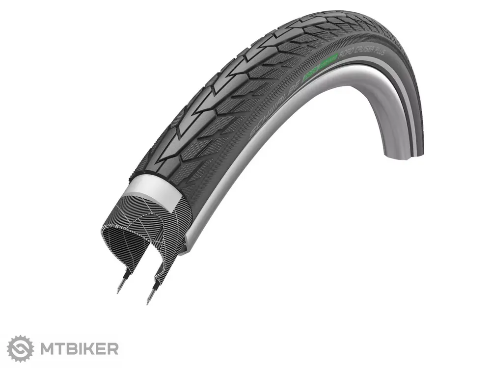 Novinka Schwalbe ROAD CRUISER PLUS 26x1.75" Active PunctureGuard Reflex plášť, drát, green