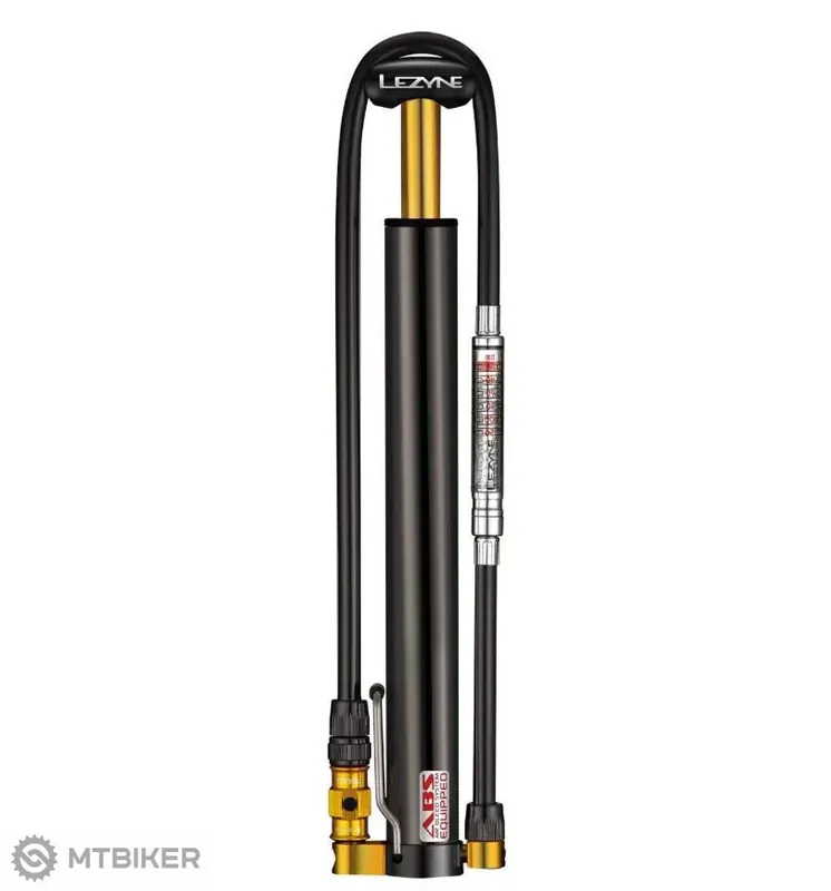 Lezyne Micro Floor Drive HVG pumpa, Black/Hi Gloss Nová Kolekce
