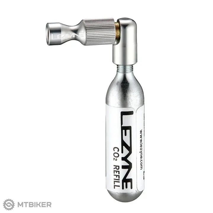 Lezyne Trigger Drive CO2 hlava k bombičkové pumpě, stříbrná Omezená Nabídka