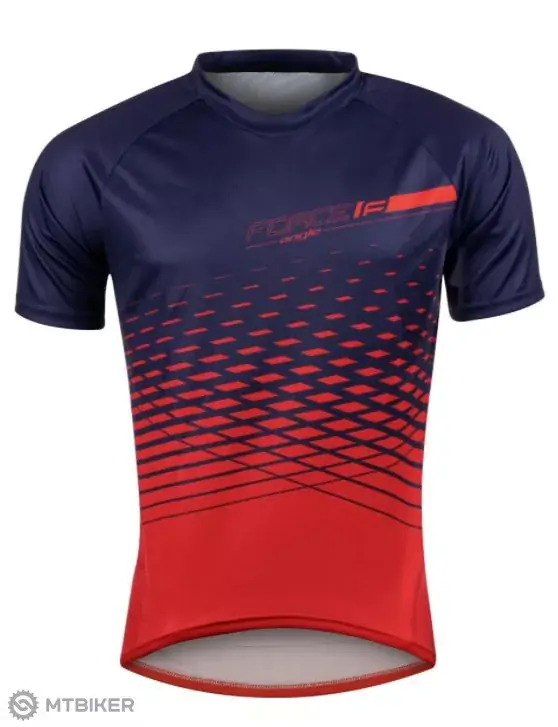 Omezená Nabídka FORCE MTB Angle dres, modrá/červená
