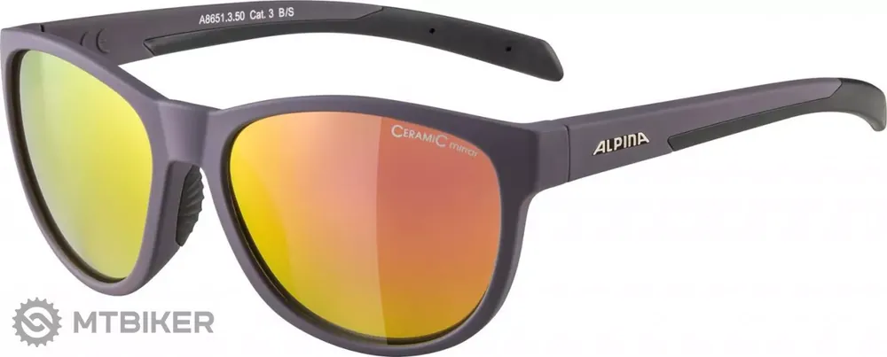 ALPINA Nacan II dámské brýle, nightshade mat/fialová zrcadlová Jen Po Omezenou Doba