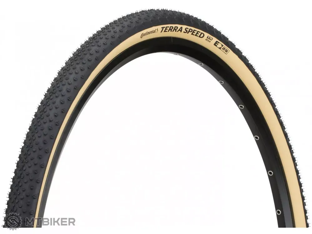 Oblíbený Continental Terra Speed 700x40C ProTection E-25 plášť, TLR, kevlar, black/creme