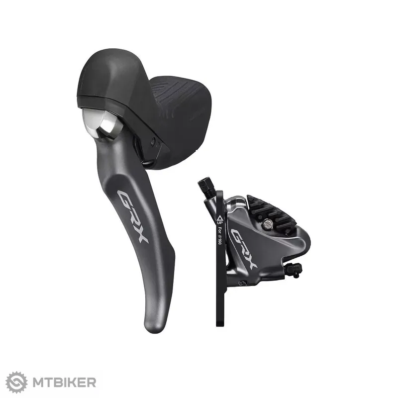 Cenový Hit Shimano GRX BL-RX810/BR-RX810-F Dual Control hydr. přední brzda, Flat Mount had. 1 000 mm + destičky L03A