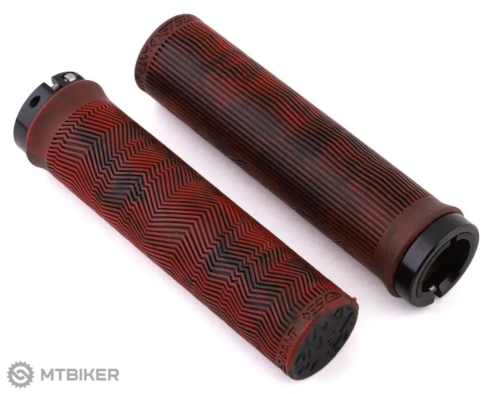 Horká Nabídka Truvativ Descendant Single Locking gripy, 102 g, mramor/červená