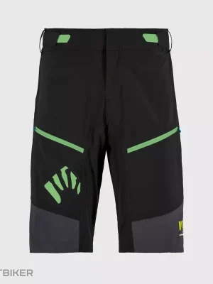Akce Karpos RAPID Baggy kraťasy, černá/tmavě modrá/zelená fluo