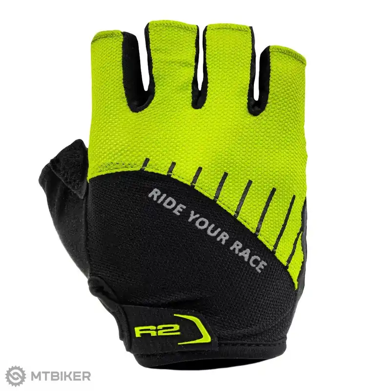 Nízká Cena R2 VOUK rukavice, černá/fluo