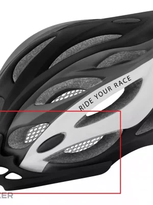 Autentický R2 Náhradní kšilt cyklistické přilby ATH 01, 02 a 04 - černý