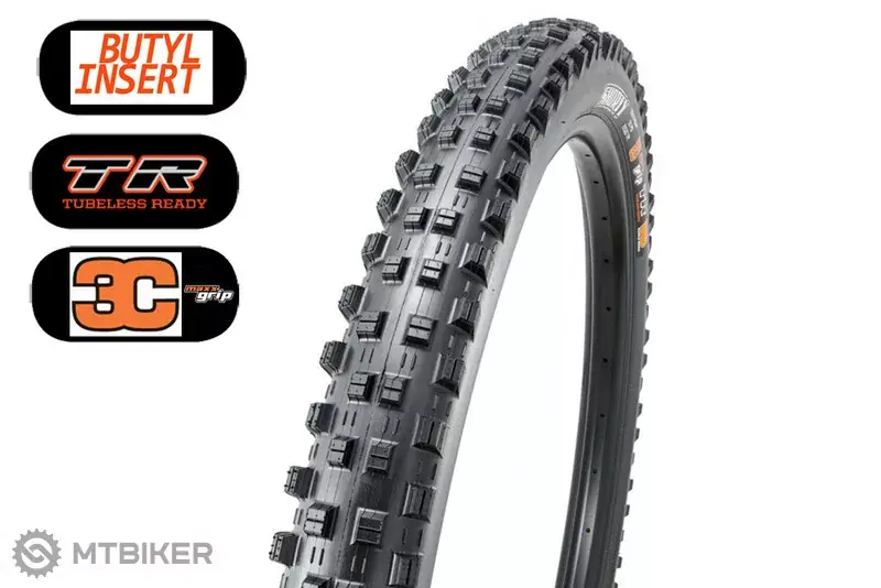 Finální Výprodej Maxxis Shorty 29x2.40" WT DH 3C MaxxGrip plášť, TR, kevlar