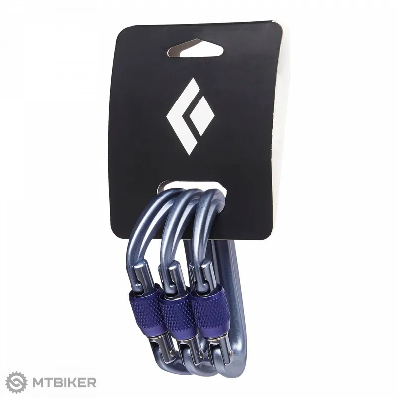 Jen Po Omezenou Doba Black Diamond LITEFORGE SCREWGATE 3 PACK sada karabin, 3 ks, šedá