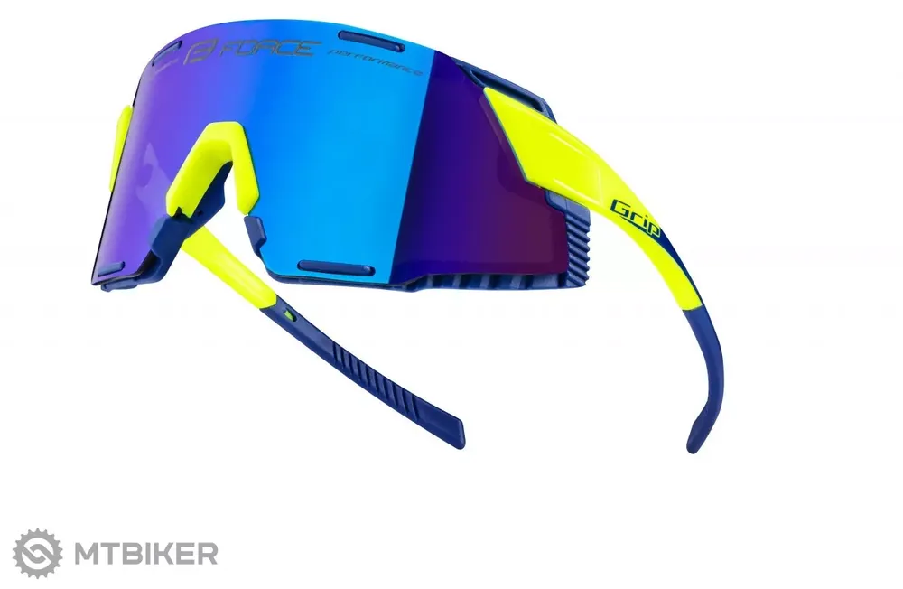 Cenově Výhodný FORCE Grip brýle, fluo/modrá