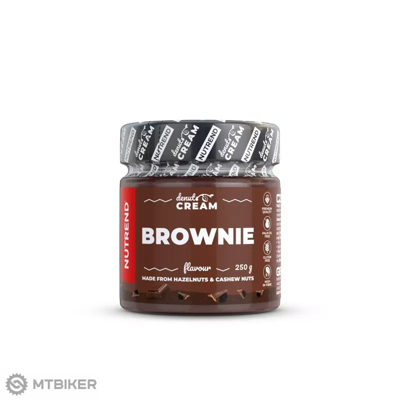 NUTREND DENUTS CREAM oříškový krém, brownie, 250 g Akce