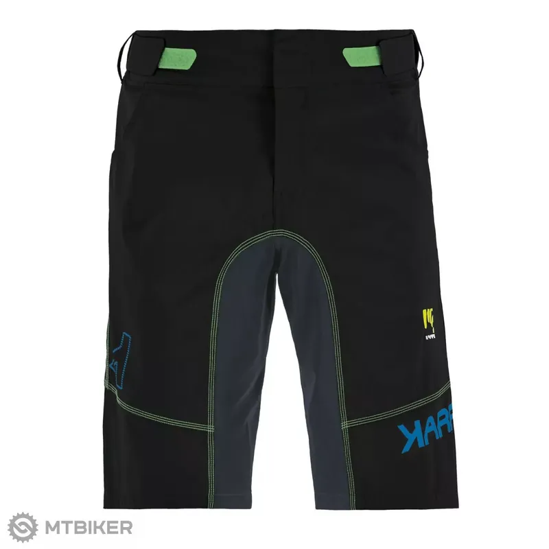 Karpos BALLISTIC EVO kraťasy, černé/modré/zelené fluo Tovární Cena