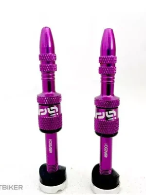 e*thirteen Quick Fill bezdušové ventily 23-31 mm 2 ks Eggplant Aktuální