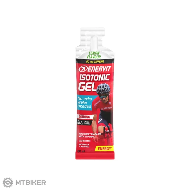 Enervit Isotonic Gel s kofeinem energetický gel, 60 ml, citron Ověřený