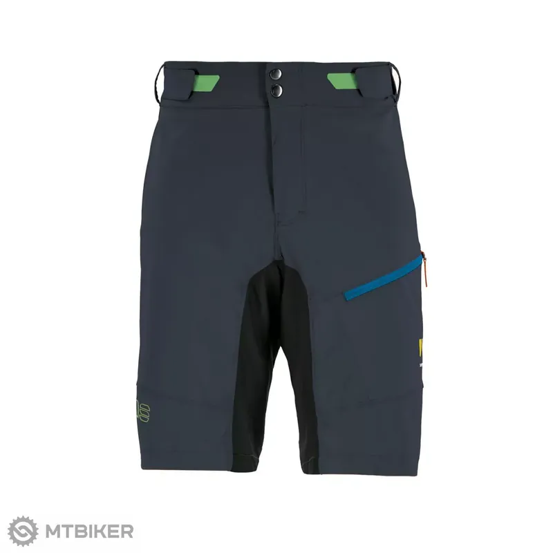 Akce Karpos VAL VIOLA kraťasy, modrá/černá/zelená fluo