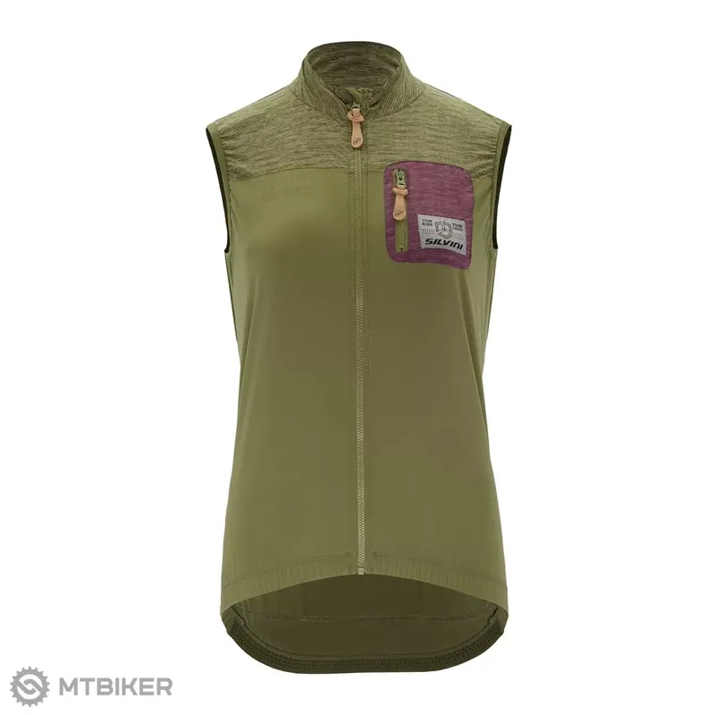 Nová Kolekce SILVINI Caira dámská vesta, olive/plum