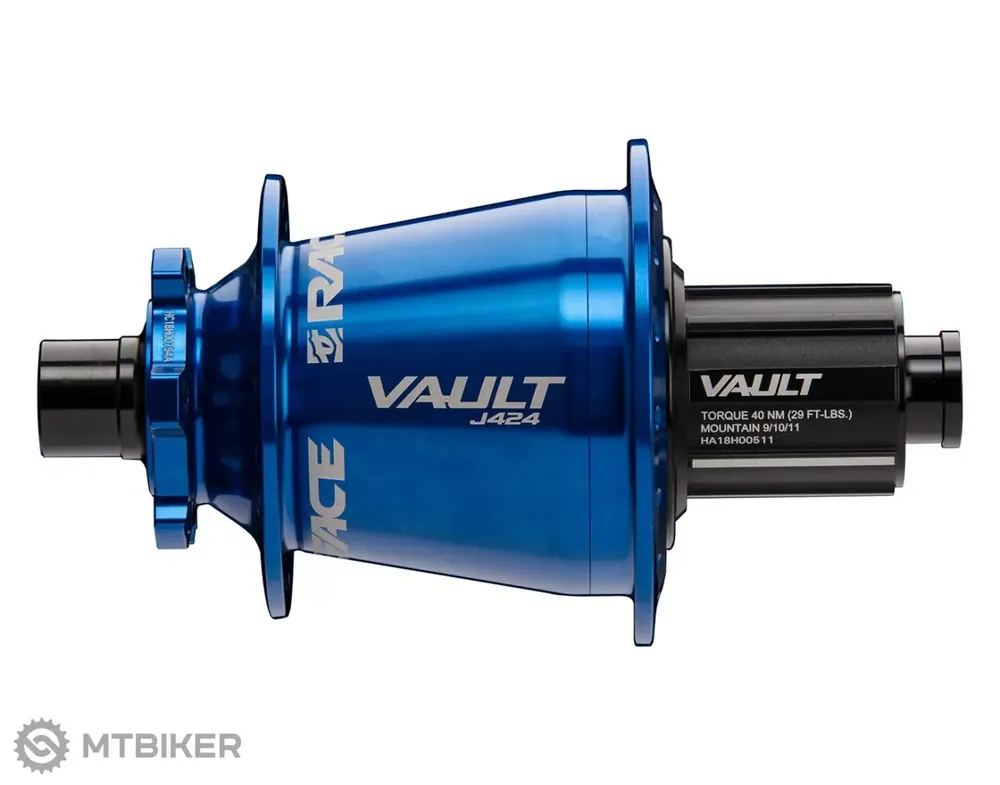 Race Face Vault J424 Boost zadní náboj, 32 děr, SRAM XD, modrá Speciální Cena