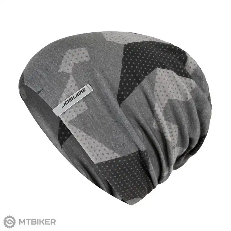 Sensor Merino Impress čepice, černá/camo Výhodná Nabídka