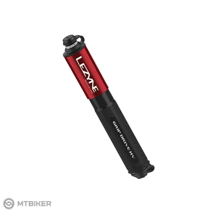 Přímo Od Výrobce Lezyne Grip Drive HV S minipumpa, červená