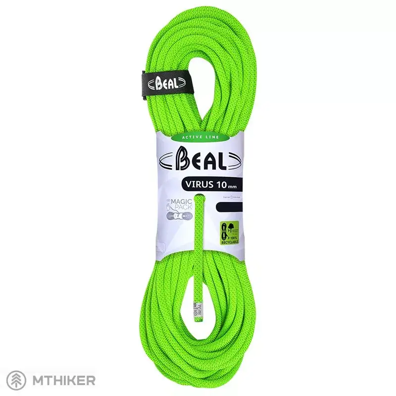 Nízká Cena BEAL Virus univerzální lano, 10 mm, solid green