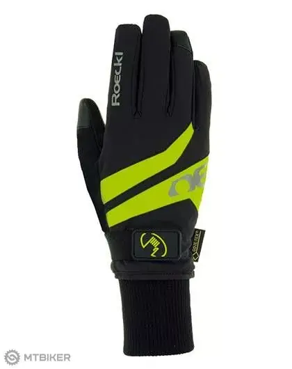 Sleva Roeckl Rocca GTX rukavice, černé/žluté