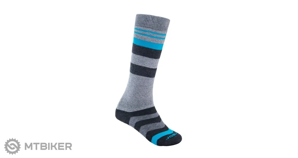 Vrácení Zdarma Sensor Slope Merino ponožky, šedá/černá/tyrkysová
