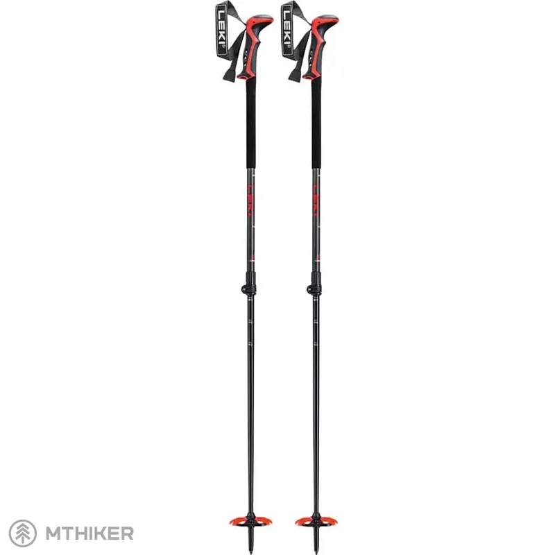 LEKI Haute Route 2 hole, 110 - 150 cm, dark anthracite/dark red/black Pouze Dnes