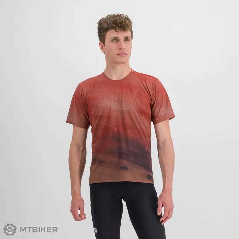 Sportful FLOW GIARA tričko, cayenna red/mud Pouze Dnes