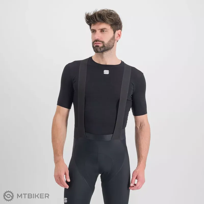 Sportful Merino tričko, černé Nejlepší Volba