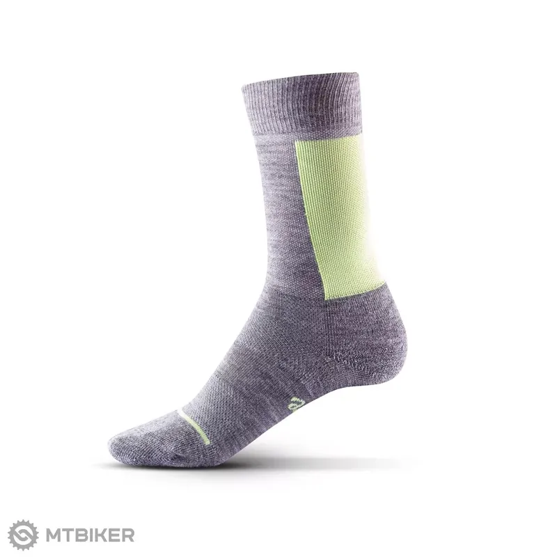 Isadore Merino Winter ponožky, high viz/grey Levný
