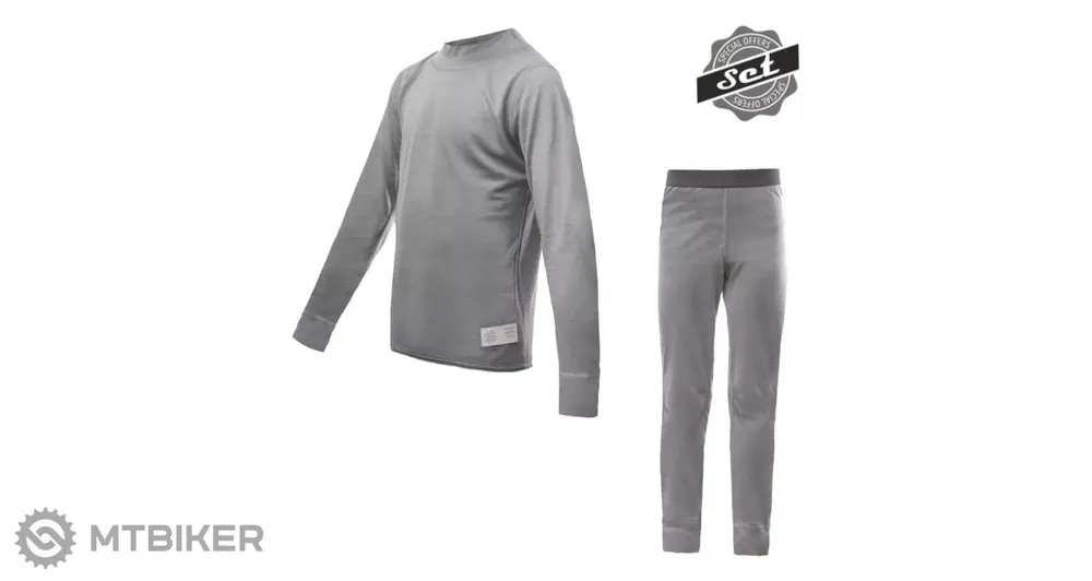 Sensor Merino Active dětský set, šedá Výhodná Nabídka