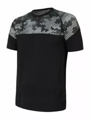 Jen Po Omezenou Doba Sensor Merino Impress tričko, černá/honey comb