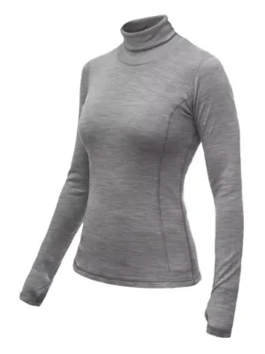 Super Cena Sensor Merino Bold Neck dámské triko, cool gray