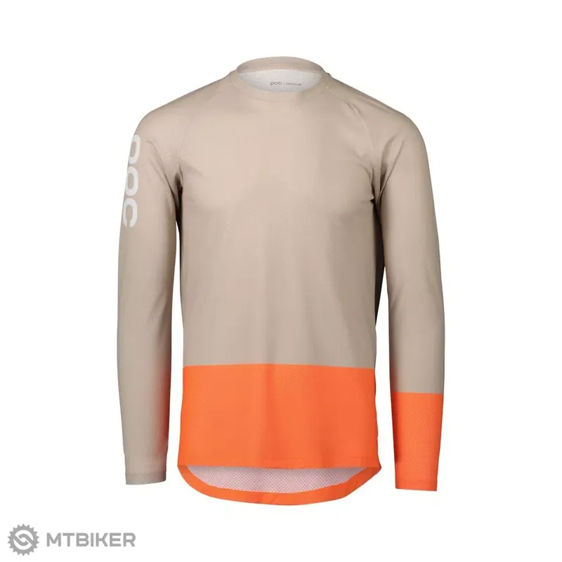 POC Pure LS dres, světle sandstone beige/zink oranžová Expresní Doručení