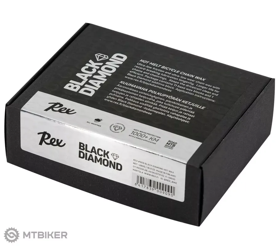 Sezónní Sleva Rex Black Diamond Hot Wax mazací vosk na řetěz, 480 g