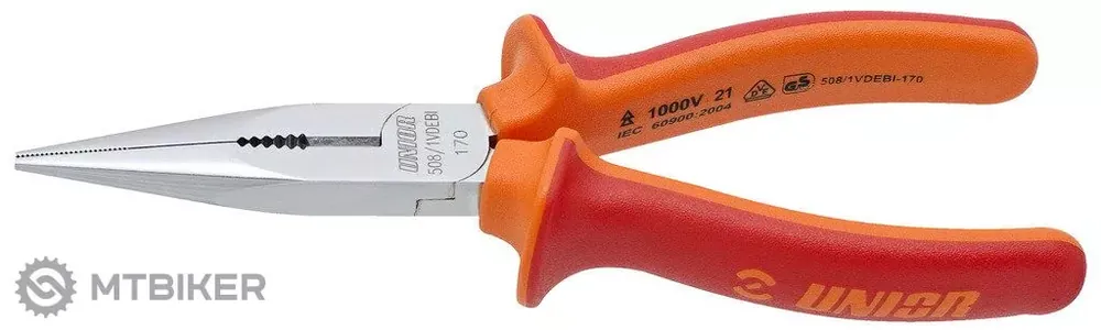 Unior kleště ploché s kulatými čelistmi, VDE, 170 mm Must-Have