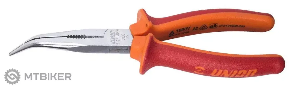 Unior kleště pro jemnou mechaniku čelně zahnuté, VDE, 170 mm Vysoce Kvalitní